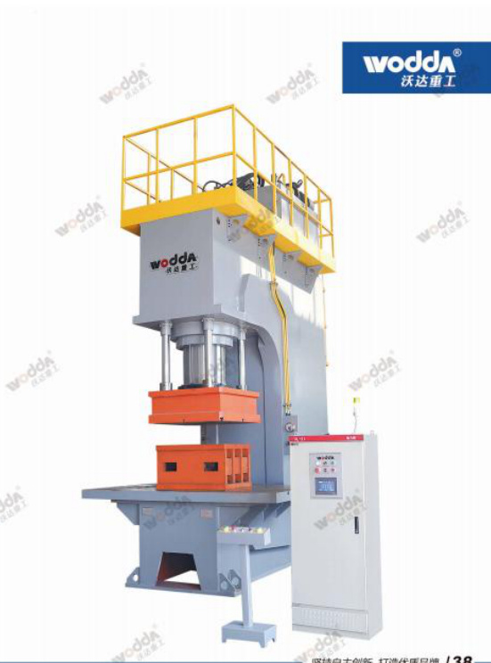 Woda C-frame Hydraulic Press shown in the manufacturer product brochure