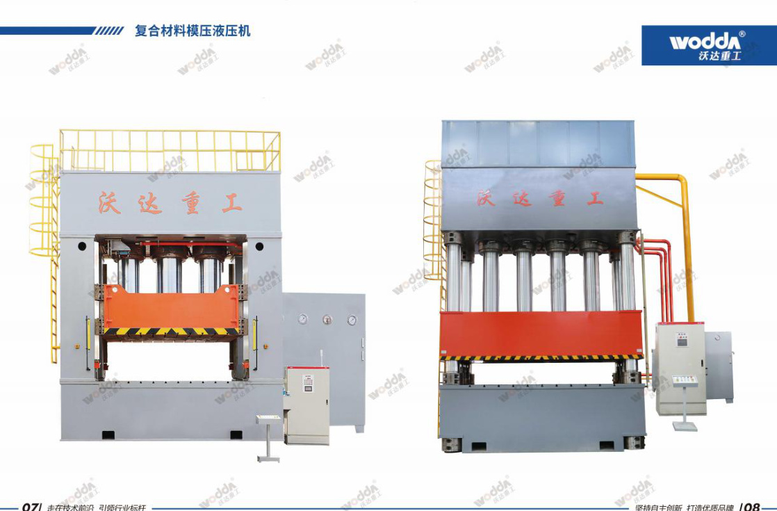 Woda Composite Moulding Press Configurations shown in the manufacturer product brochure